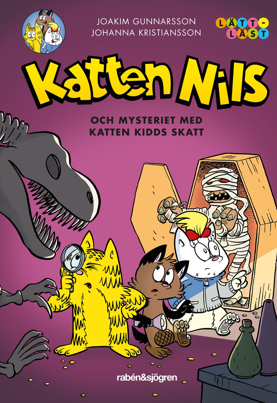 Valokuva kirjasta Joakim Gunnarsson / Johanna Kristiansson Katten Nils och mysteriet med Katten Kidds skatt, kuuluu tuoteryhmään Ruots lapset nuoret ja sarjakuvat.