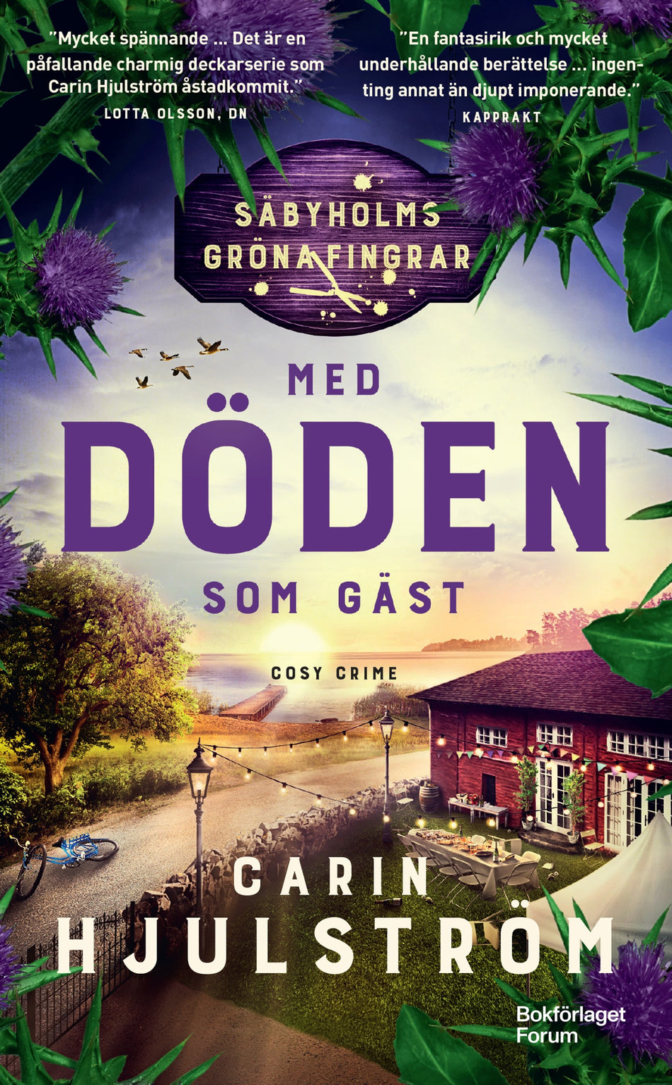 Valokuva kirjasta Carin Hjulström Med döden som gäst, kuuluu tuoteryhmään Ruots kaunokirjat.