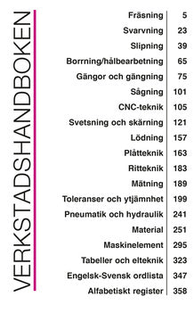 Valokuva kirjasta Nils-Olof Eriksson / Bo Karlsson Verkstadshandboken, kuuluu tuoteryhmään Ruots muu tieto.