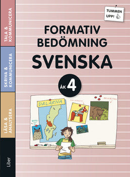 Valokuva kirjasta  Tummen upp! Svenska Formativ bedömning åk 4, kuuluu tuoteryhmään Ruots lapset nuoret ja sarjakuvat.