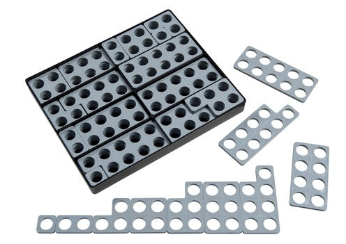 Valokuva kirjasta  Numicon Talblock gråa, box med 80 stycken, kuuluu tuoteryhmään Ruots harrasteet taide.