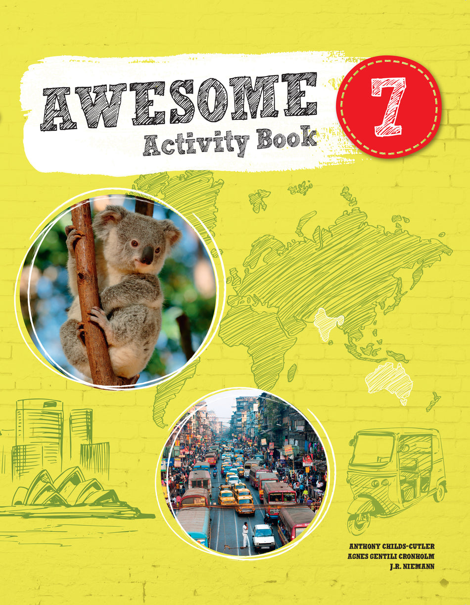 Valokuva kirjasta J.R. Niemann / Anthony Childs-Cutler / Agnes Gentili Cronholm Awesome English 7 Activity book, kuuluu tuoteryhmään Ruots muu tieto.