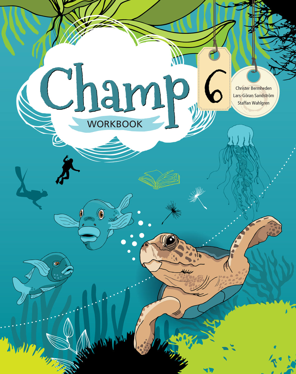 Valokuva kirjasta Christer Bermheden / Lars-Göran Sandström / Staffan Wahlgren Champ 6 Workbook, kuuluu tuoteryhmään Ruots lapset nuoret ja sarjakuvat.
