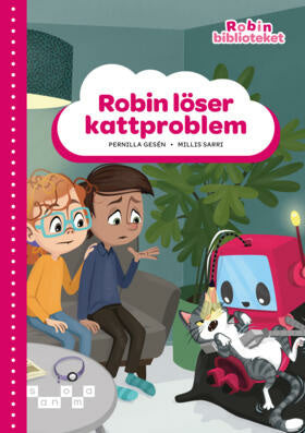 Valokuva kirjasta Pernilla Gesén / Millis Sarri Robin löser kattproblem, röd nivå, kuuluu tuoteryhmään Ruots lapset nuoret ja sarjakuvat.
