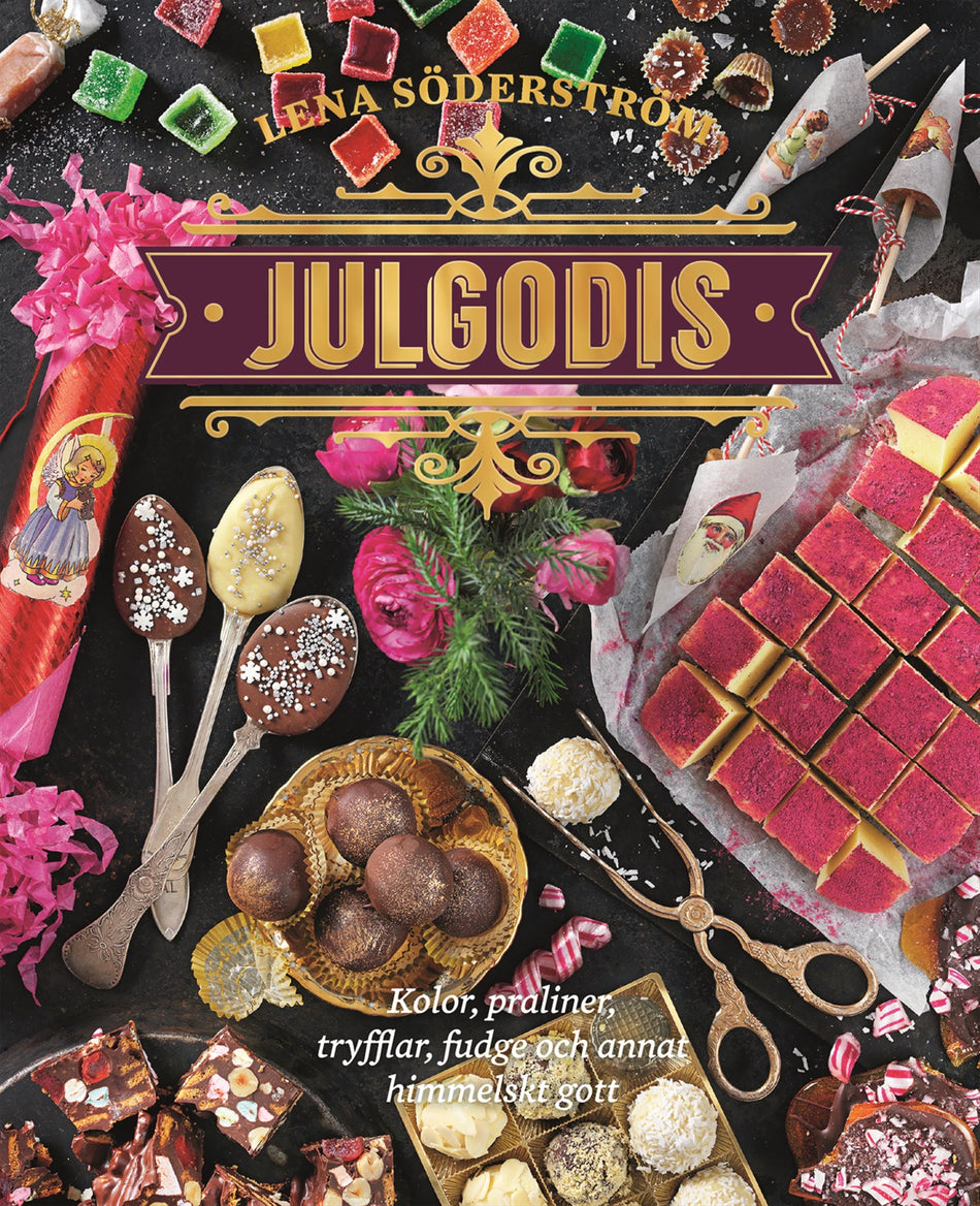 Valokuva kirjasta Lena Söderström Julgodis : kolor, praliner, tryfflar, fudge &amp; annat himmelskt gott, kuuluu tuoteryhmään Ruots harrasteet taide.