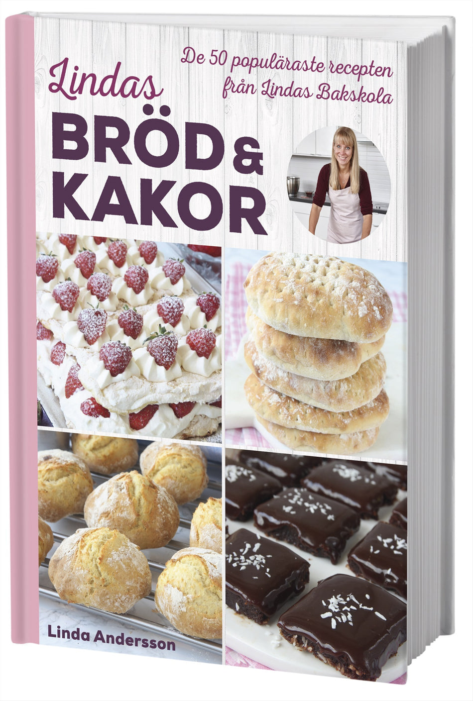 Valokuva kirjasta Linda Andersson Lindas bröd &amp; kakor : de 50 populäraste recepten från Lindas bakskola, kuuluu tuoteryhmään Ruots harrasteet taide.