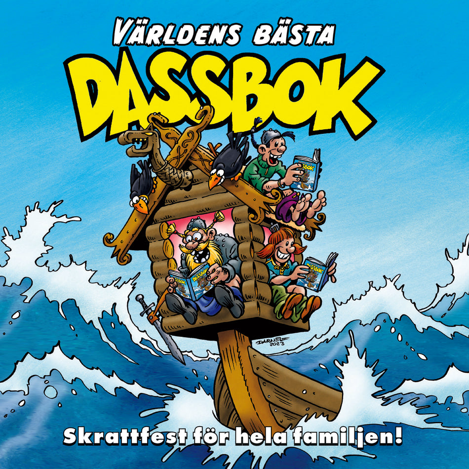 Valokuva kirjasta  Världens bästa dassbok 2, kuuluu tuoteryhmään Ruots harrasteet taide.
