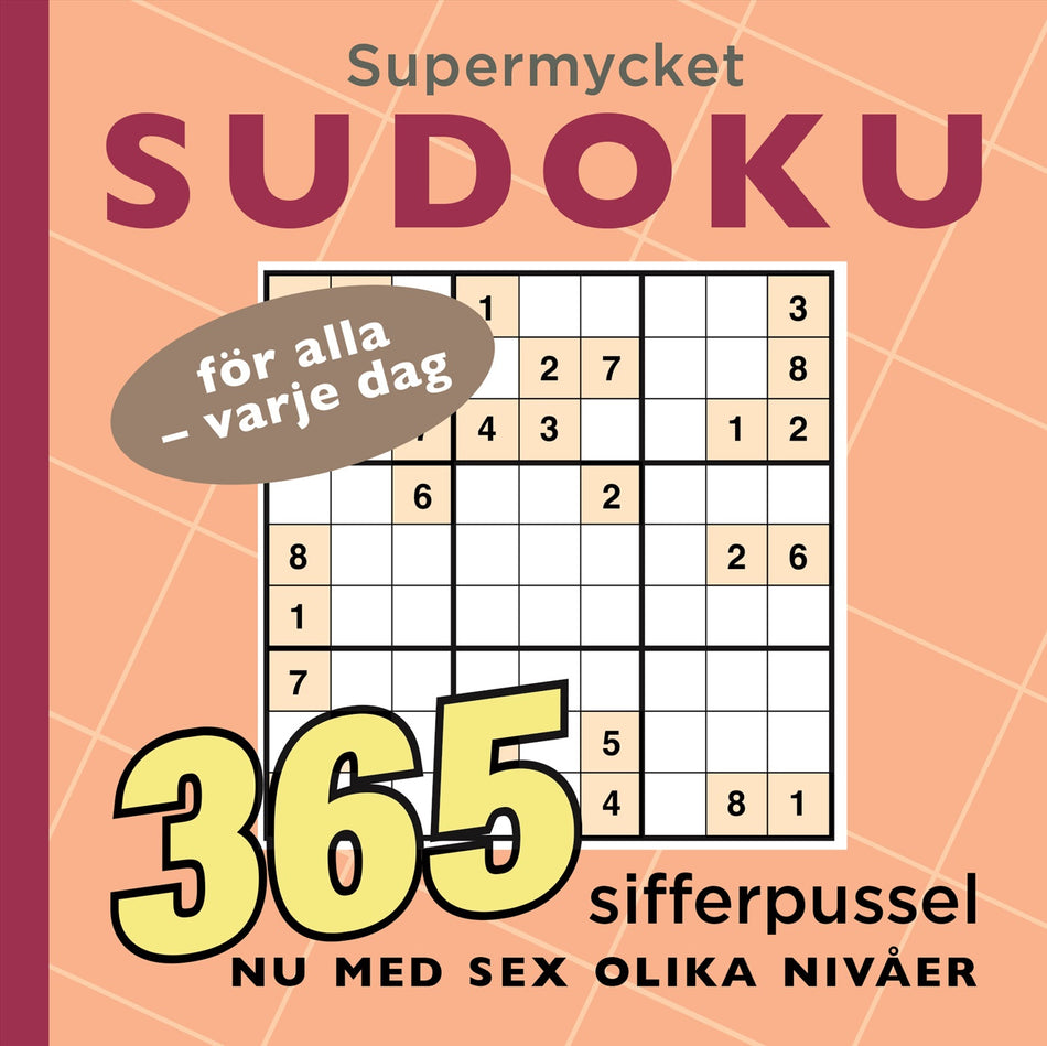 Valokuva kirjasta Bokförlaget Semic Supermycket sudoku, kuuluu tuoteryhmään Ruots harrasteet taide.