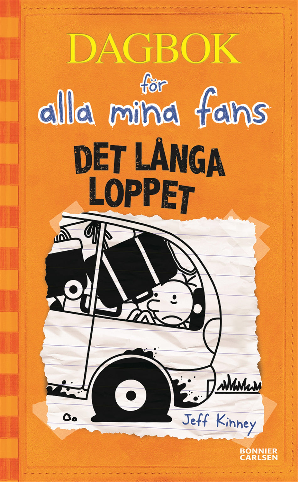 Valokuva kirjasta Jeff Kinney Det långa loppet, kuuluu tuoteryhmään Ruots lapset nuoret ja sarjakuvat.