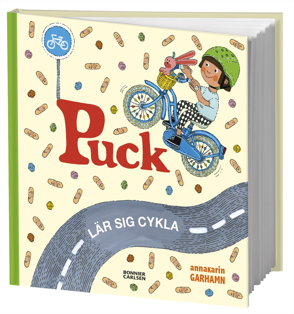 Valokuva kirjasta Anna-Karin Garhamn Puck lär sig cykla, kuuluu tuoteryhmään Ruots lapset nuoret ja sarjakuvat.