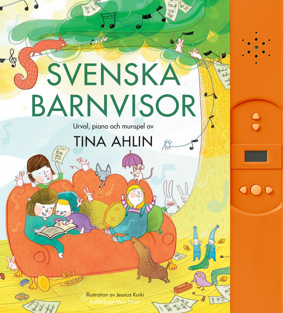 Valokuva kirjasta Tina Ahlin Svenska barnvisor, kuuluu tuoteryhmään Ruots lapset nuoret ja sarjakuvat.