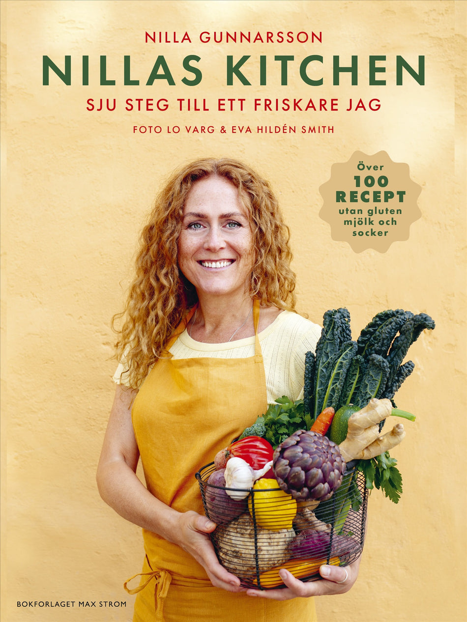Valokuva kirjasta Nilla Gunnarsson Nillas Kitchen : sju steg till ett friskare jag, kuuluu tuoteryhmään Ruots harrasteet taide.