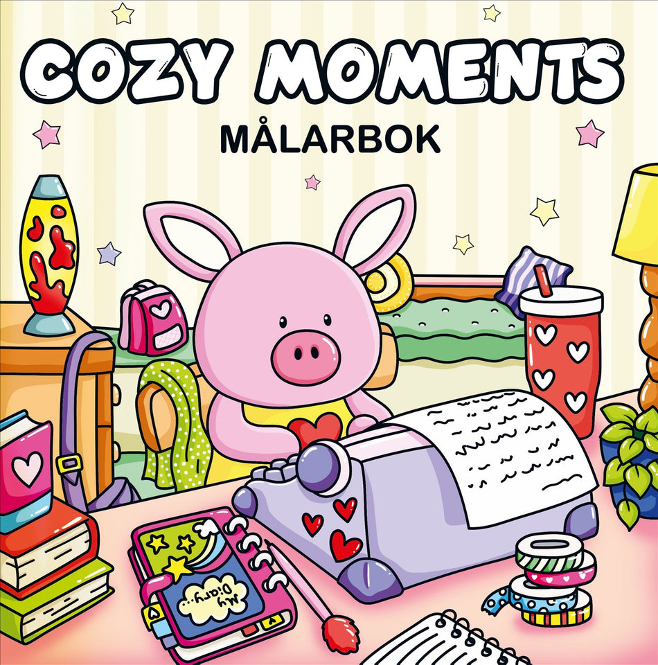 Valokuva kirjasta Jeanett Veronica Cozy Moments : Målarbok, kuuluu tuoteryhmään Ruots harrasteet taide.