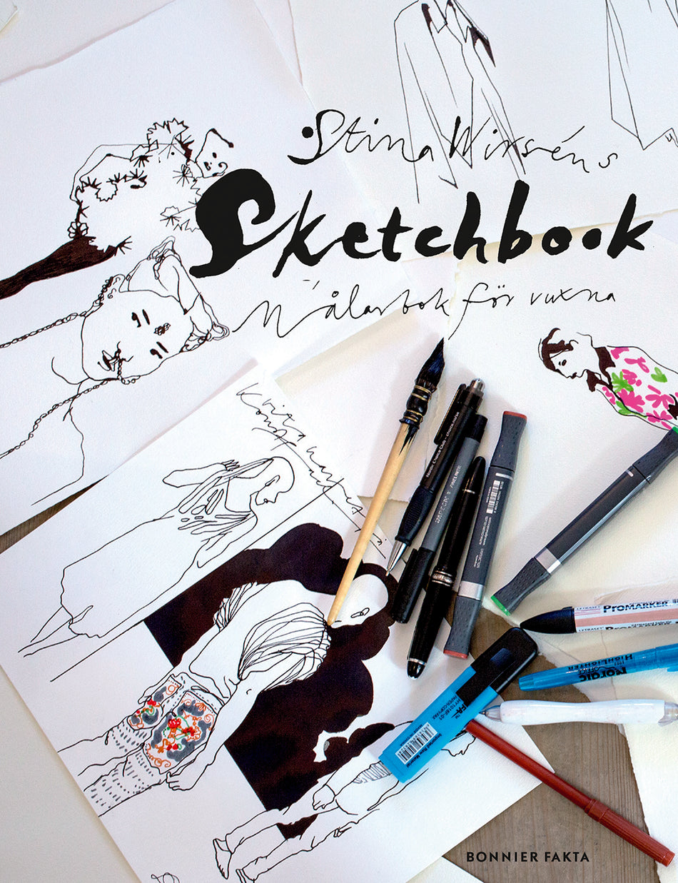 Valokuva kirjasta Stina Wirsén Stina Wirséns Sketchbook : målarbok för vuxna, kuuluu tuoteryhmään Ruots harrasteet taide.