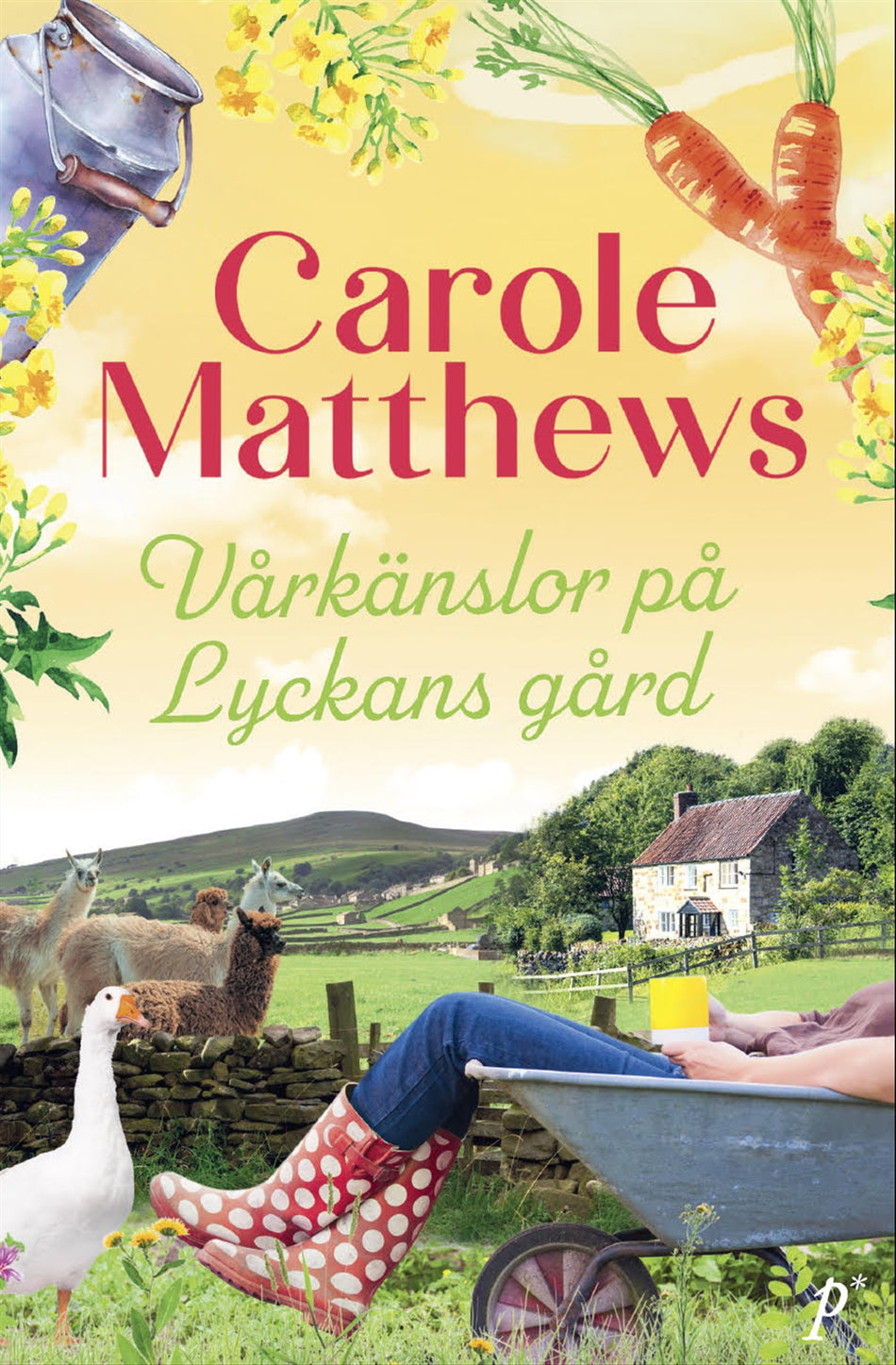Valokuva kirjasta Carole Matthews Vårkänslor på Lyckans Gård, kuuluu tuoteryhmään Ruots kaunokirjat.
