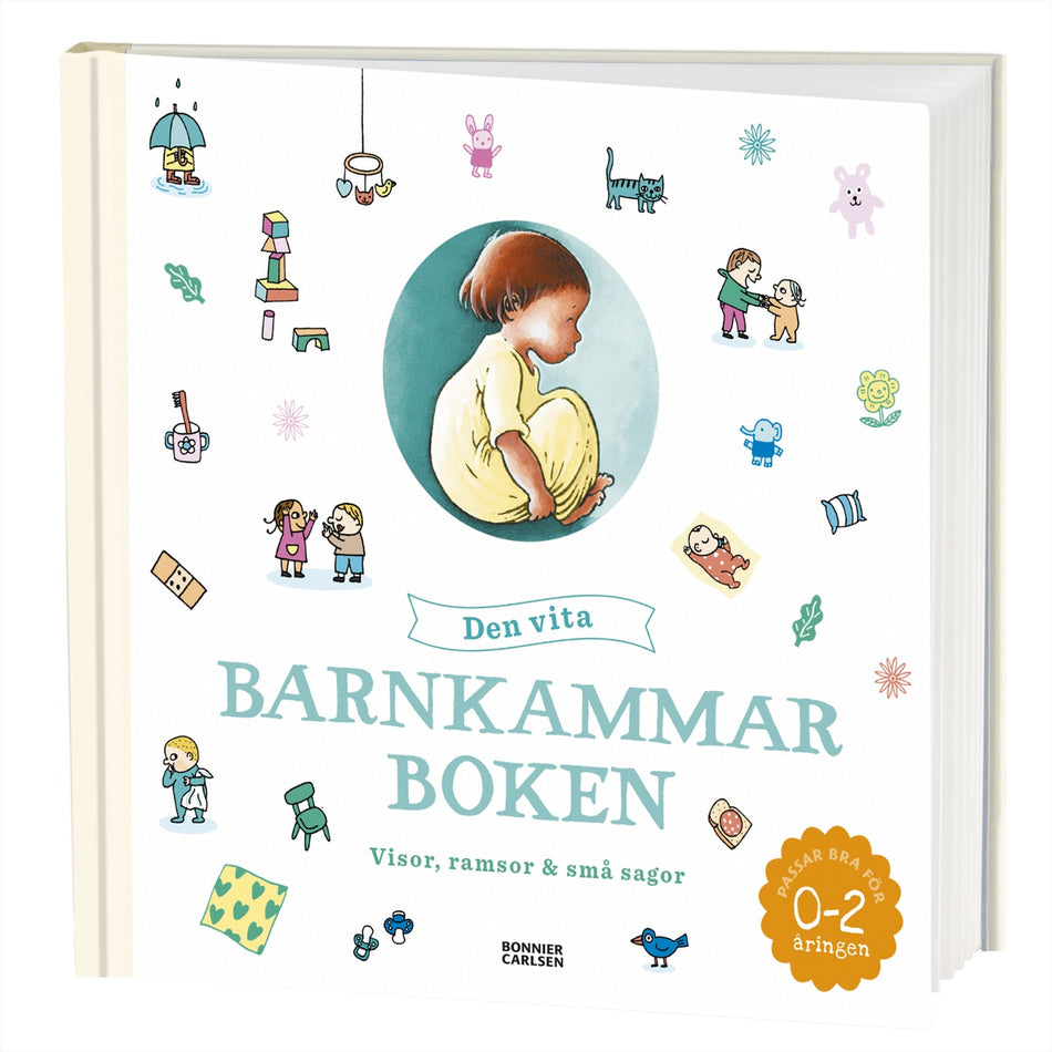 Valokuva kirjasta  Den vita barnkammarboken, kuuluu tuoteryhmään Ruots lapset nuoret ja sarjakuvat.