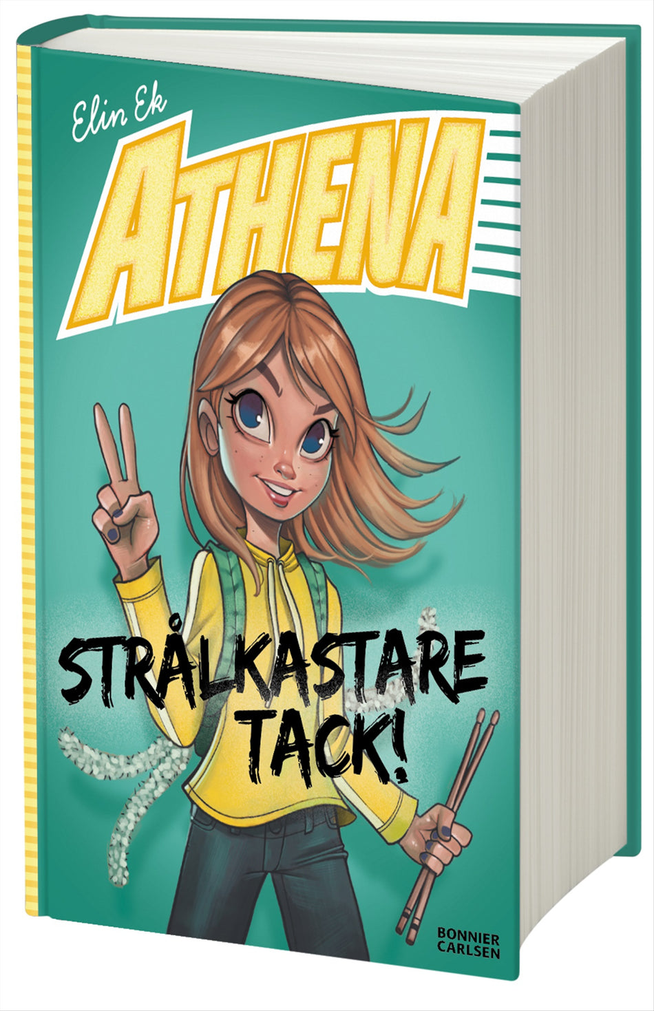 Valokuva kirjasta Elin Ek Strålkastare, tack!, kuuluu tuoteryhmään Ruots lapset nuoret ja sarjakuvat.