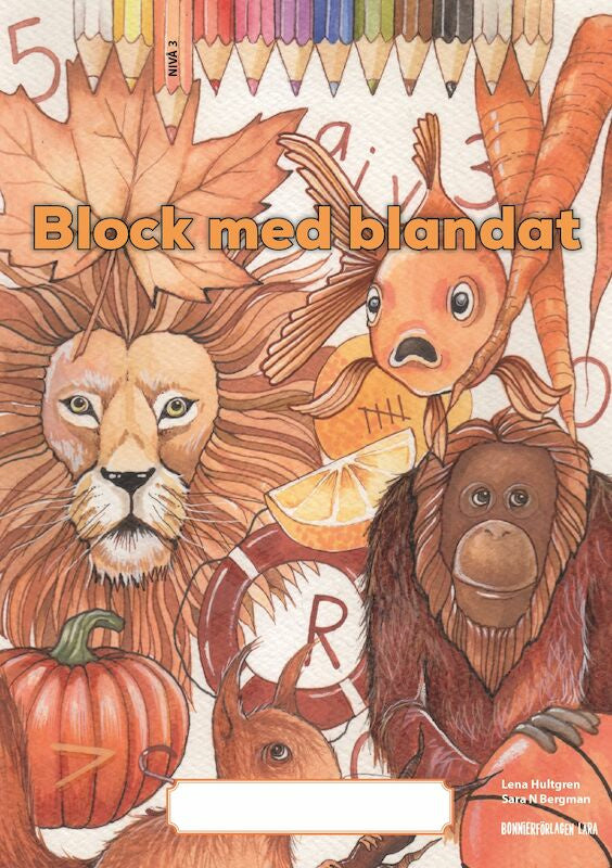 Valokuva kirjasta Lena Hultgren Block med blandat 3 - orange, 5-pack, kuuluu tuoteryhmään Ruots lapset nuoret ja sarjakuvat.