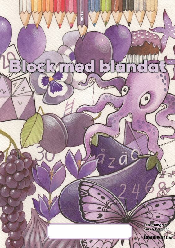 Valokuva kirjasta Lena Hultgren Block med blandat 6 - lila, 5-pack, kuuluu tuoteryhmään Ruots lapset nuoret ja sarjakuvat.