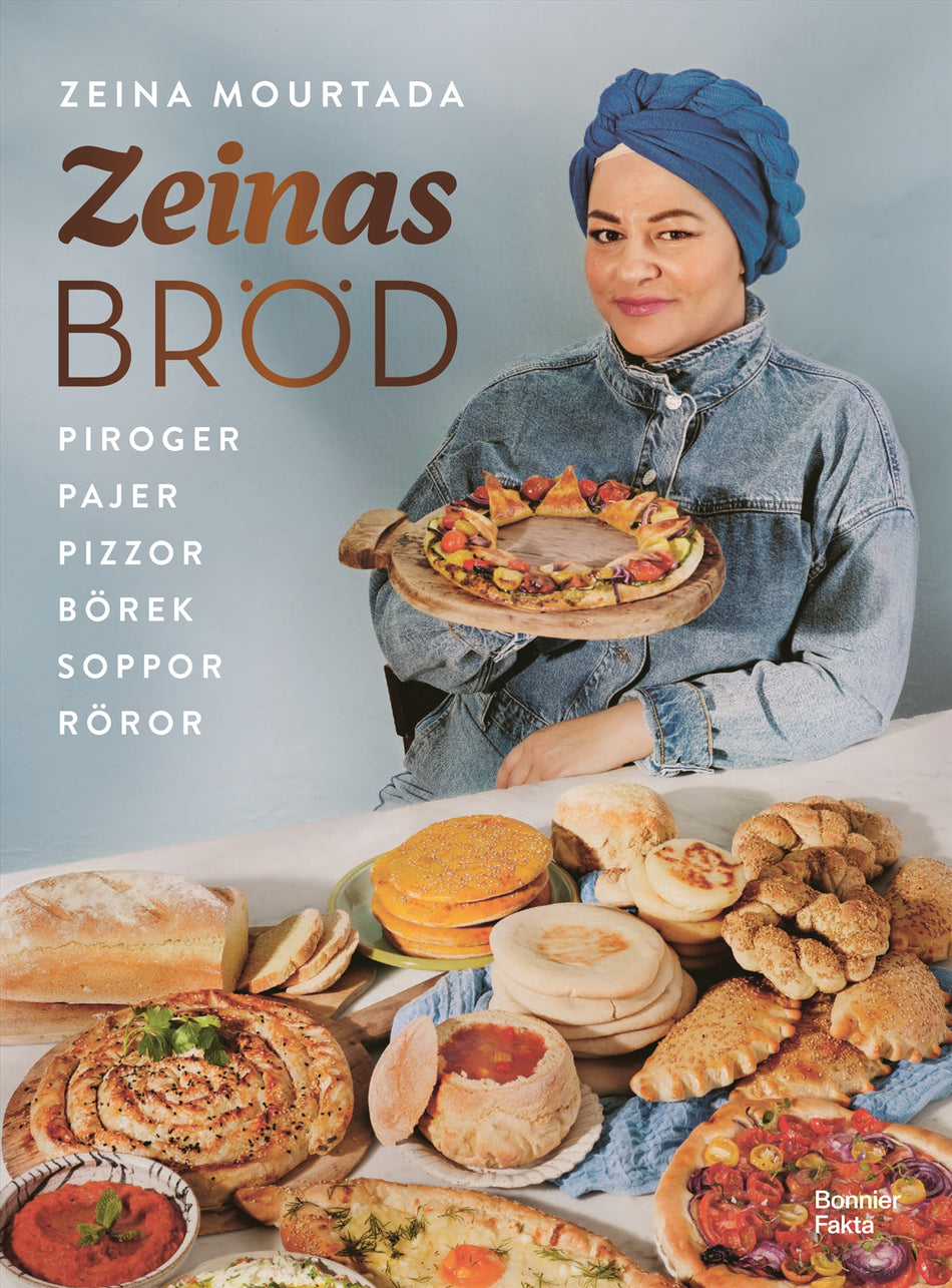 Valokuva kirjasta Zeina Mourtada Zeinas bröd : Piroger, pajer, pizzor, börek, röror, soppor, kuuluu tuoteryhmään Ruots harrasteet taide.