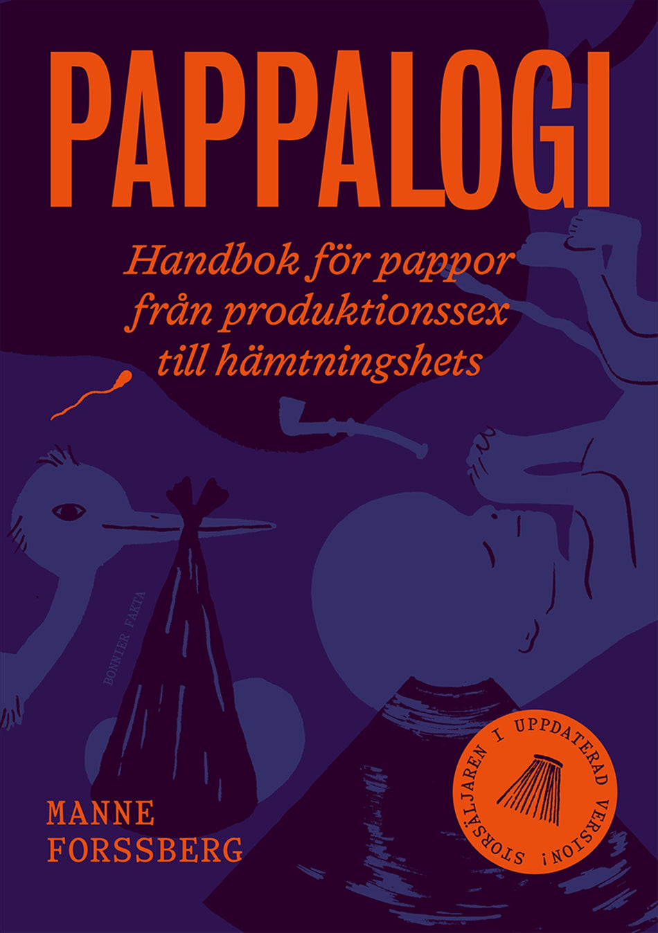Valokuva kirjasta Manne Forssberg Pappalogi : handbok för pappor från produktionssex till hämtningshets, kuuluu tuoteryhmään Ruots muu tieto.