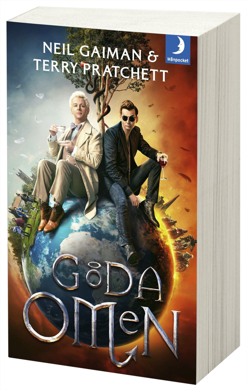 Valokuva kirjasta Neil Gaiman / Terry Pratchett Goda omen, kuuluu tuoteryhmään Ruots kaunokirjat.