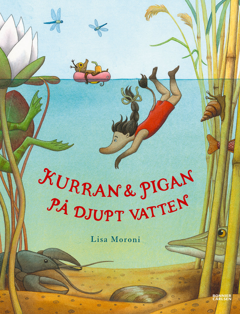 Valokuva kirjasta Lisa Moroni Kurran och Pigan på djupt vatten, kuuluu tuoteryhmään Ruots lapset nuoret ja sarjakuvat.