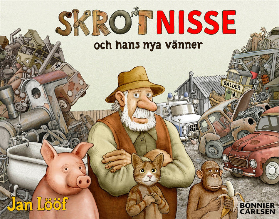 Valokuva kirjasta Jan Lööf Skrot-Nisse och hans nya vänner, kuuluu tuoteryhmään Ruots lapset nuoret ja sarjakuvat.