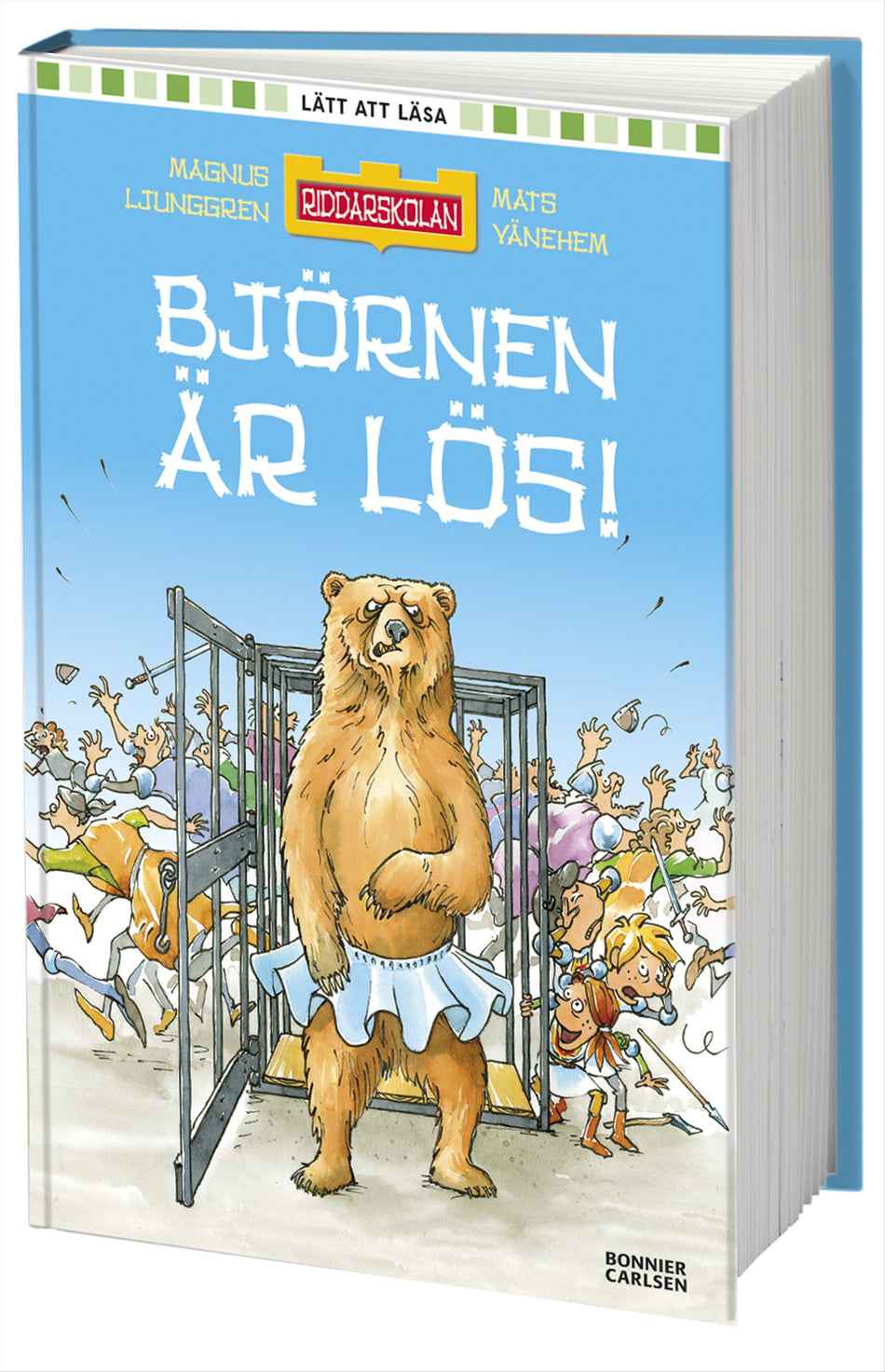 Valokuva kirjasta Magnus Ljunggren Björnen är lös!, kuuluu tuoteryhmään Ruots lapset nuoret ja sarjakuvat.