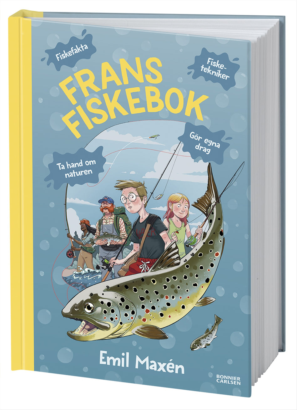 Valokuva kirjasta Emil Maxén Frans fiskebok, kuuluu tuoteryhmään Ruots lapset nuoret ja sarjakuvat.