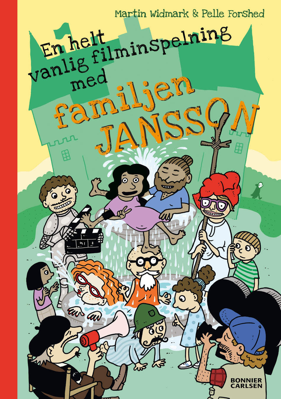 Valokuva kirjasta Martin Widmark En helt vanlig filminspelning med familjen Jansson, kuuluu tuoteryhmään Ruots lapset nuoret ja sarjakuvat.