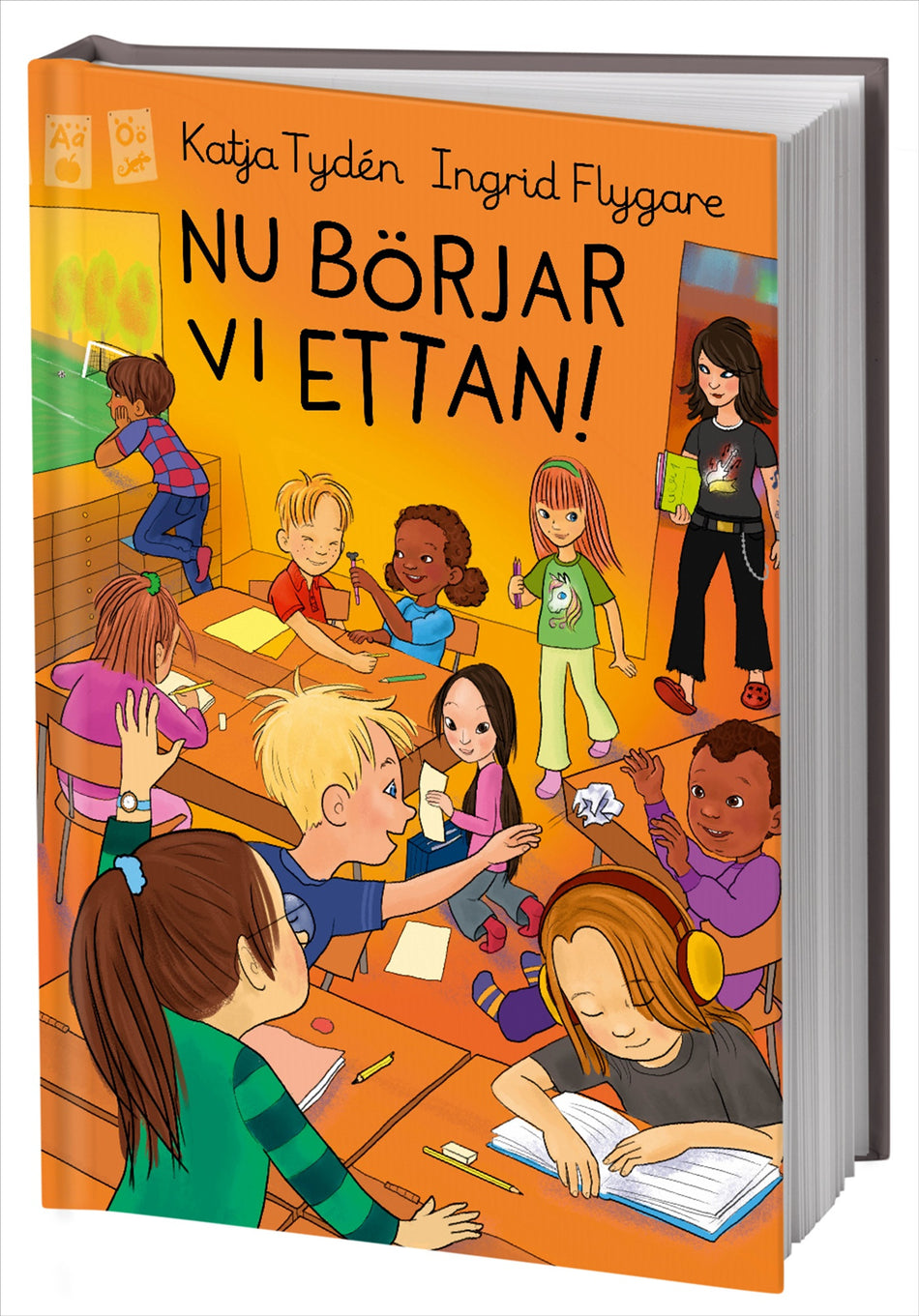 Valokuva kirjasta Katja Tydén Nu börjar vi ettan!, kuuluu tuoteryhmään Ruots lapset nuoret ja sarjakuvat.