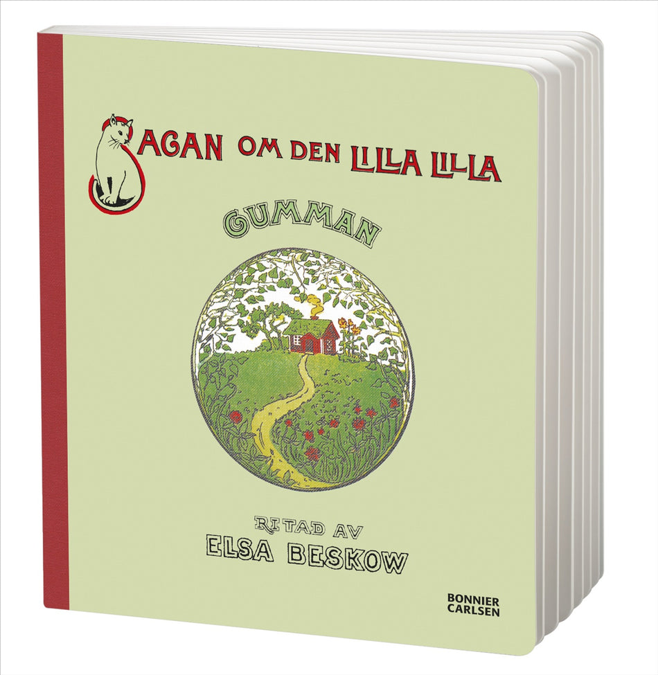 Valokuva kirjasta Elsa Beskow Sagan om den lilla lilla gumman, kuuluu tuoteryhmään Ruots lapset nuoret ja sarjakuvat.