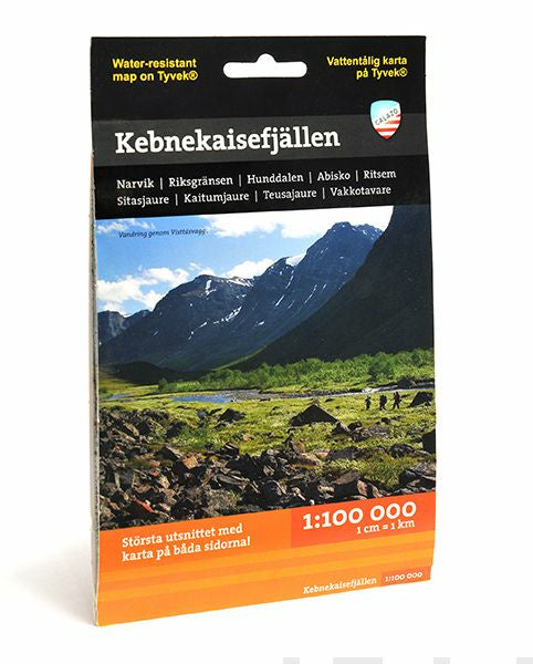 Valokuva kirjasta  Kebnekaisefjällen fjällkarta, 1:100 000, kuuluu tuoteryhmään Matkat.