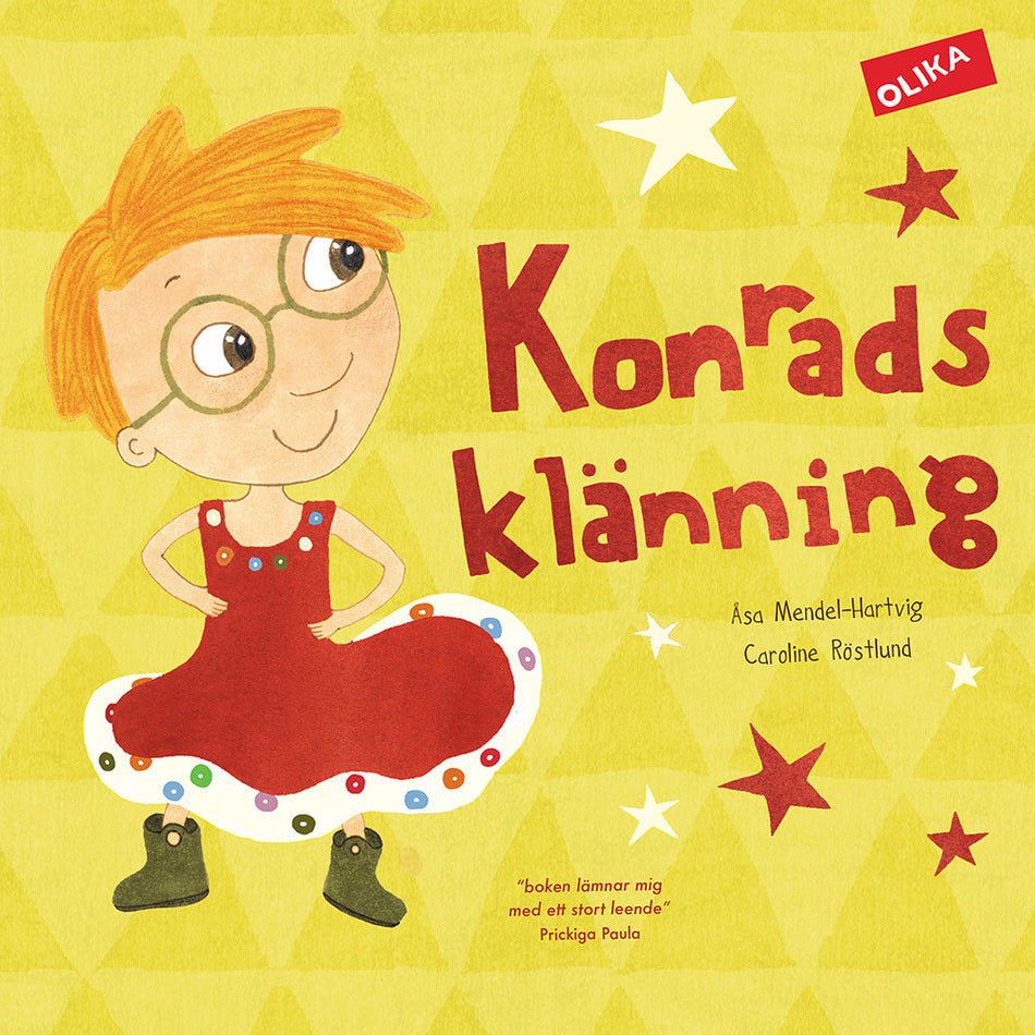 Valokuva kirjasta Åsa Mendel-Hartvig Konrads klänning, kuuluu tuoteryhmään Ruots lapset nuoret ja sarjakuvat.
