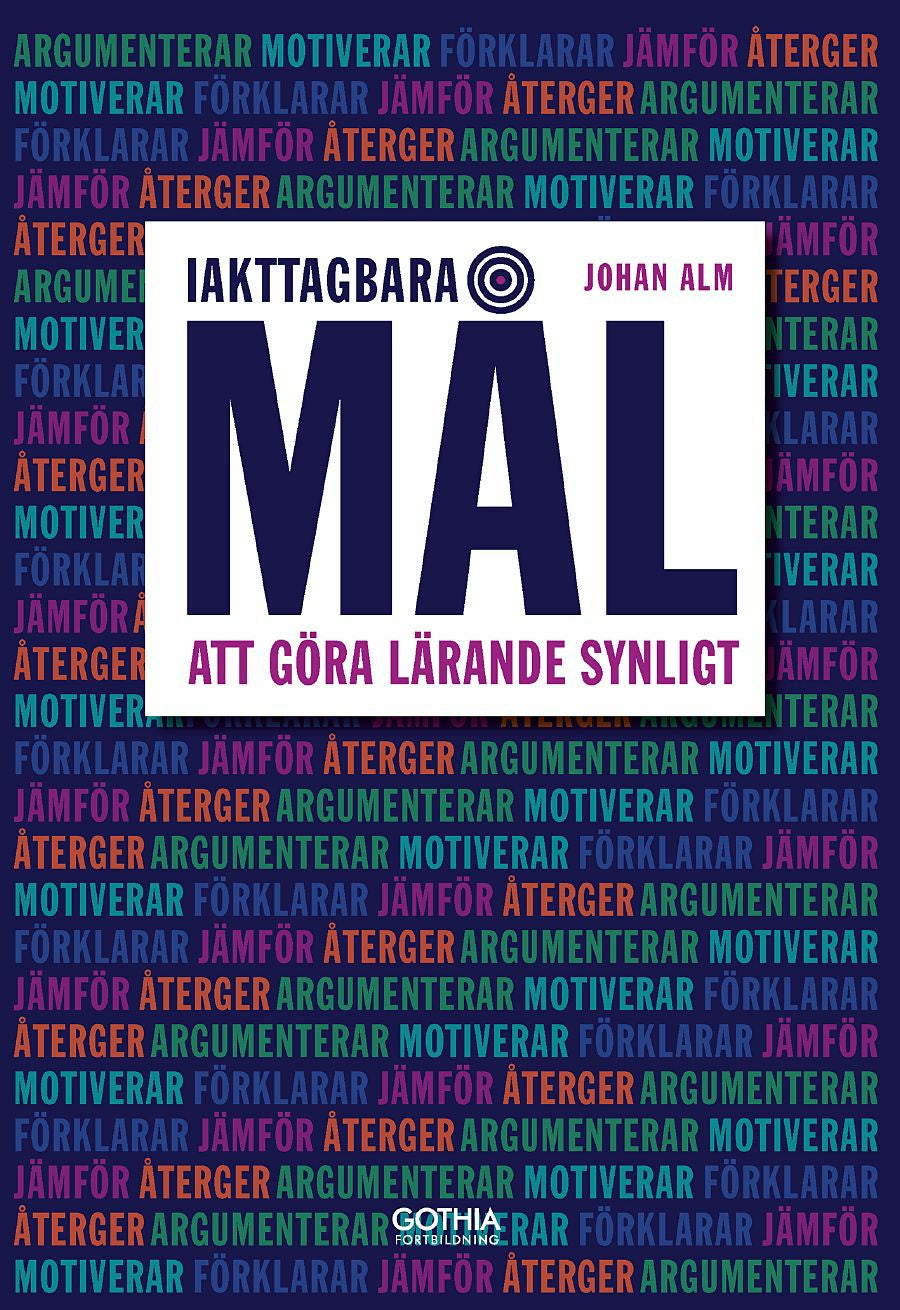 Valokuva kirjasta Johan Alm Iakttagbara mål : att göra lärande synligt, kuuluu tuoteryhmään Ruots muu tieto.