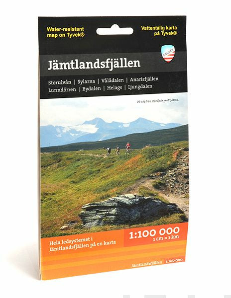 Valokuva kirjasta  Jämtlandsfjällen tunturikartta, 1:100 000, kuuluu tuoteryhmään Matkat.