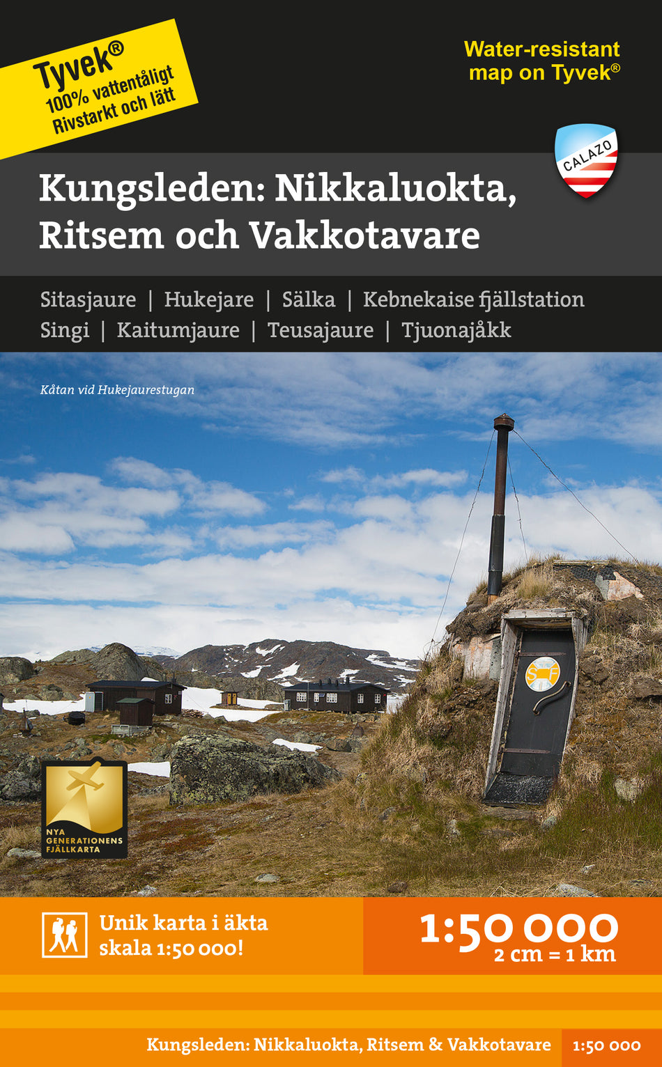 Valokuva kirjasta  Nikkaluokta, Ritsem &amp; Vakkotavare 1:50 000, kuuluu tuoteryhmään Matkat.