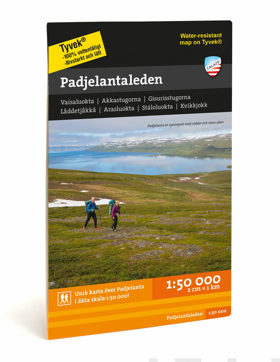 Valokuva kirjasta  Padjelantaleden 1:50 000, kuuluu tuoteryhmään Matkat.
