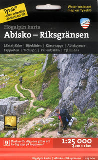Abisko-Riksgränsen 1:25 000