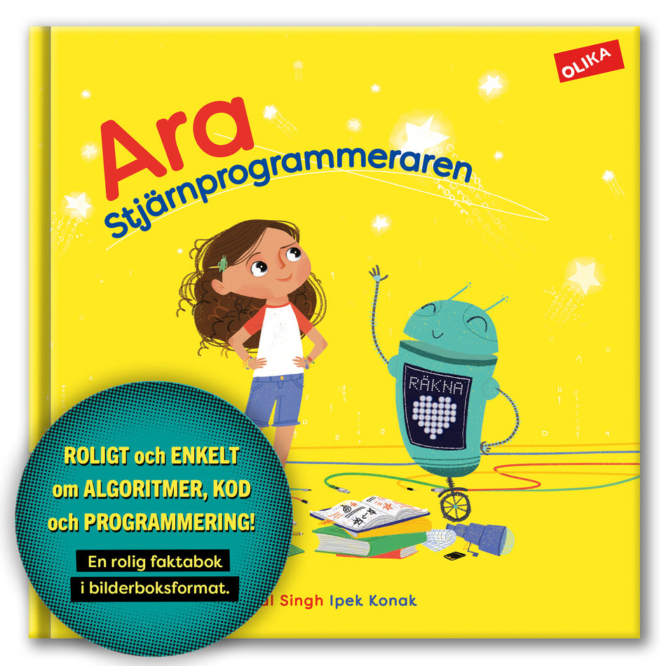 Valokuva kirjasta Komal Singh / Ipek Konak Ara Stjärnprogrammeraren, kuuluu tuoteryhmään Ruots lapset nuoret ja sarjakuvat.