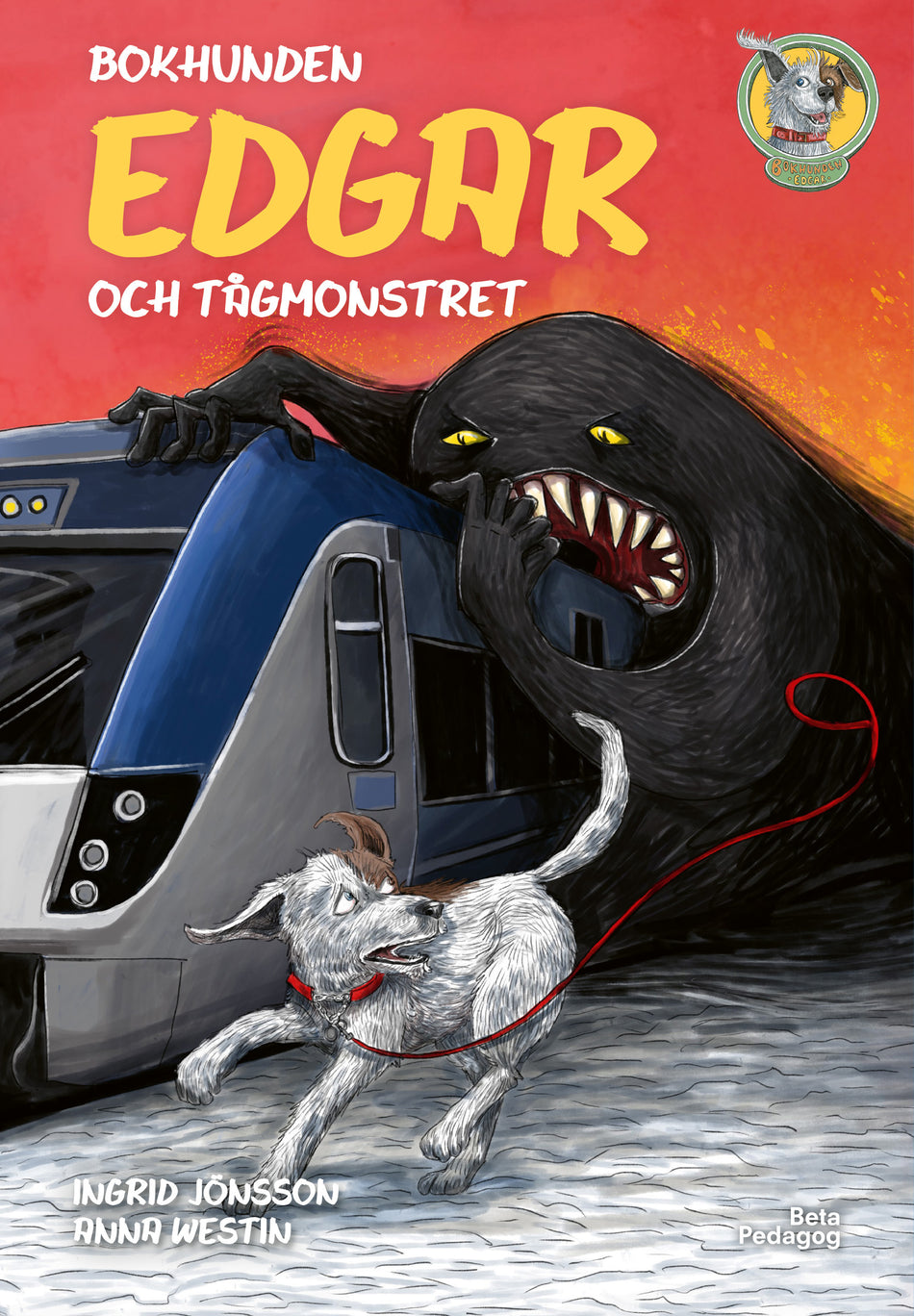 Valokuva kirjasta Ingrid Jönsson Bokhunden Edgar och tågmonstret, kuuluu tuoteryhmään Ruots lapset nuoret ja sarjakuvat.