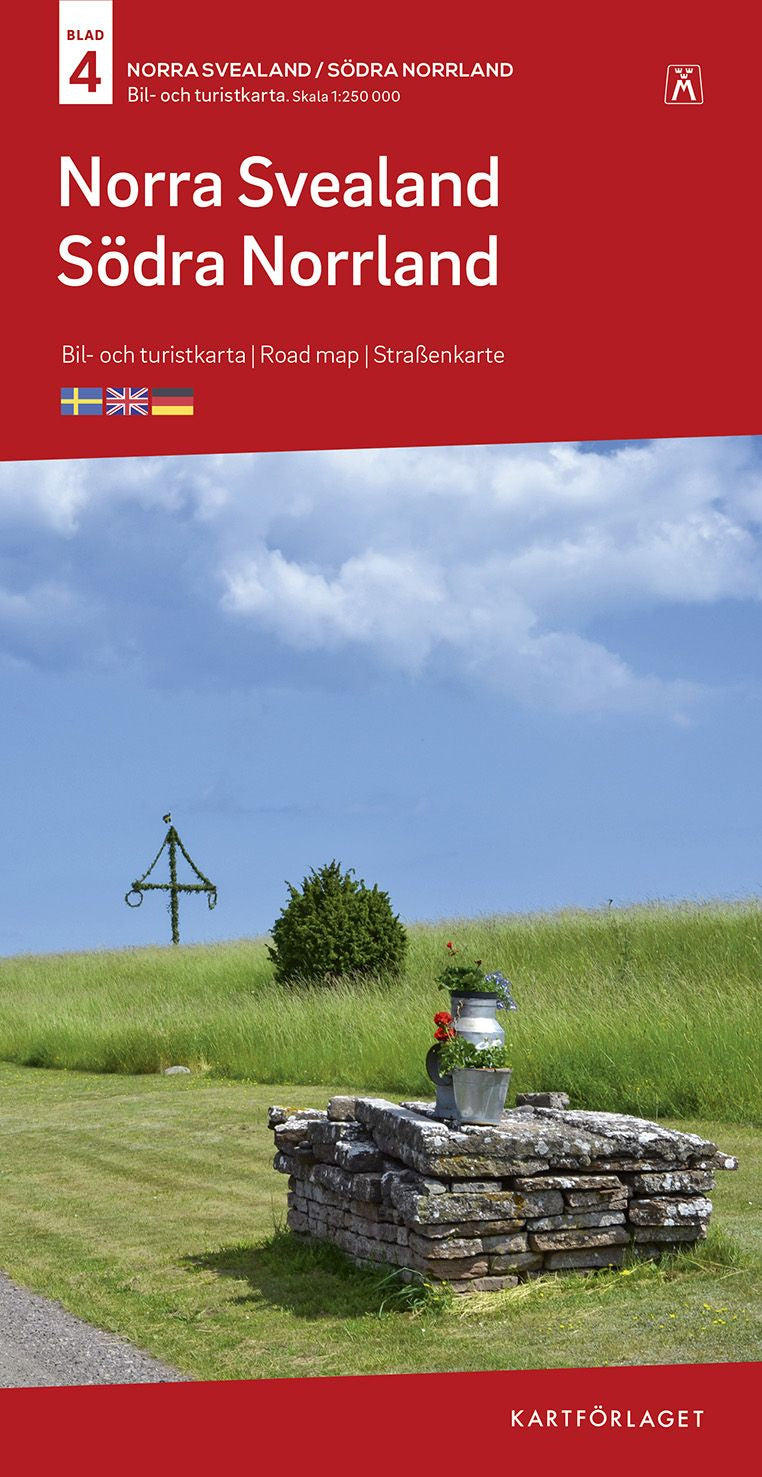 Valokuva kirjasta  4 Norra Svealand-Södra Norrland B&amp;T Nr 4 : Skala 1:250.000, kuuluu tuoteryhmään Tie- ja opaskartat.
