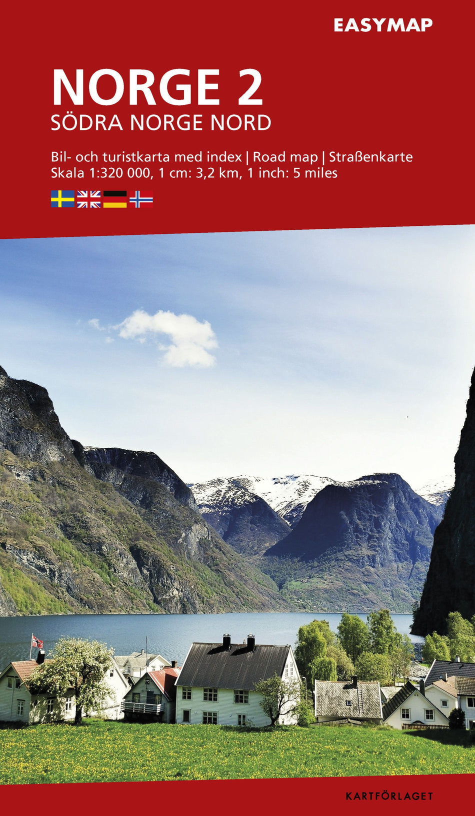Valokuva kirjasta  Södra Norge 2 nord EasyMap, 1:320 000, kuuluu tuoteryhmään Tie- ja opaskartat.