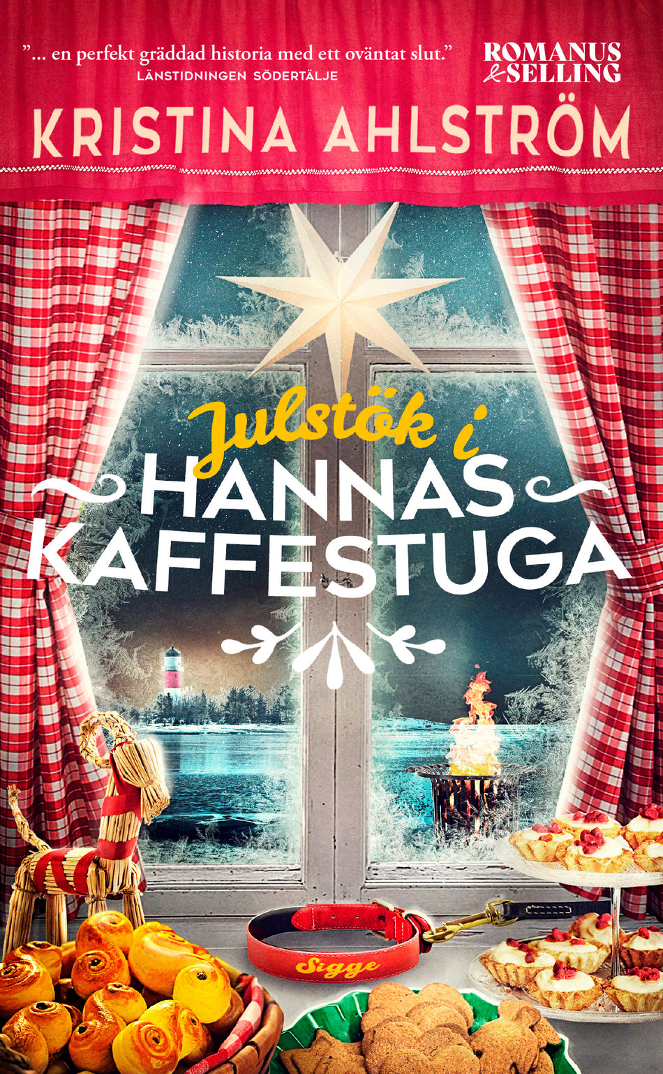 Valokuva kirjasta Kristina Ahlström Julstök i Hannas kaffestuga, kuuluu tuoteryhmään Ruots kaunokirjat.
