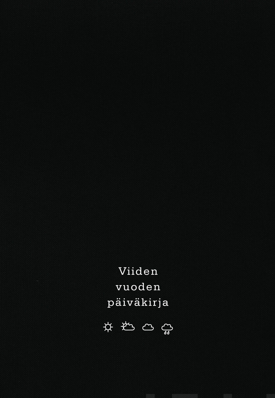 Valokuva tuotteesta Viiden vuoden päiväkirja, Musta kangas, kuuluu tuoteryhmään Muistikirjat.