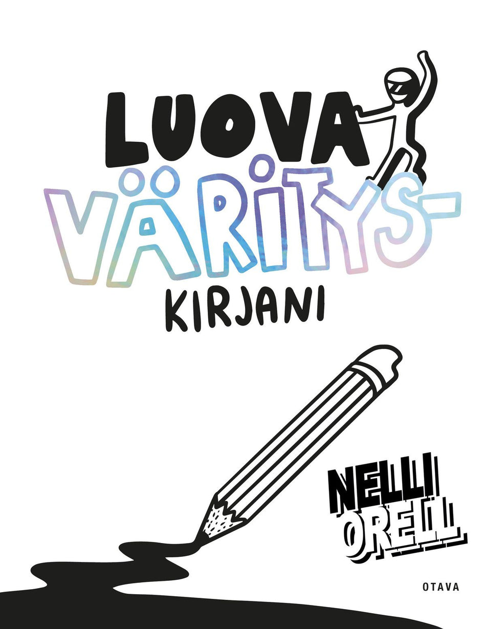 Valokuva kirjasta Nelli Orell Luova värityskirjani, kuuluu tuoteryhmään Väritys-puuhakirjat.