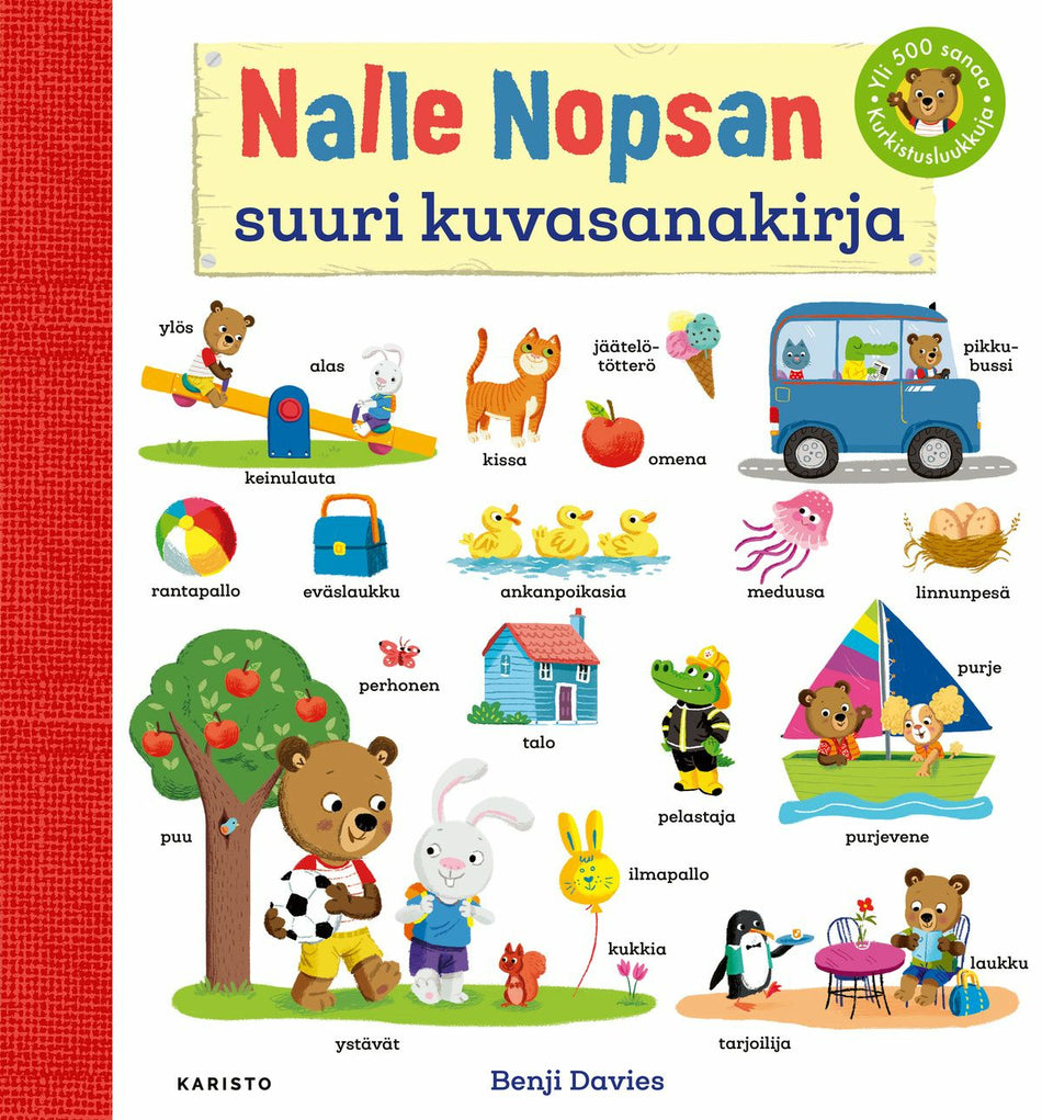 Valokuva kirjasta  Nalle Nopsan suuri kuvasanakirja, kuuluu tuoteryhmään Lasten kuvakirjat.