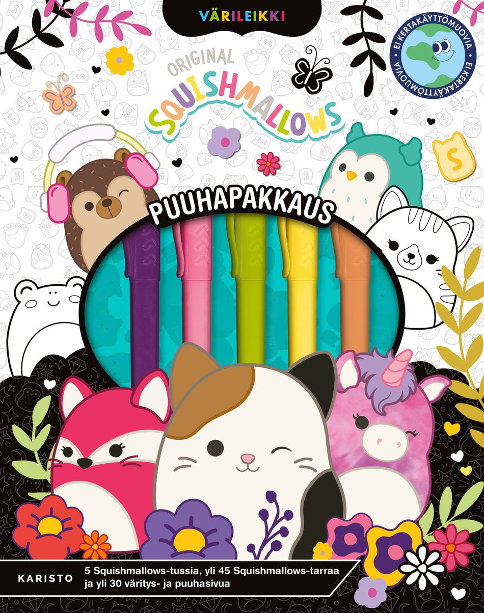 Valokuva kirjasta  Squishmallows - Puuhapakkaus, kuuluu tuoteryhmään Väritys-puuhakirjat.
