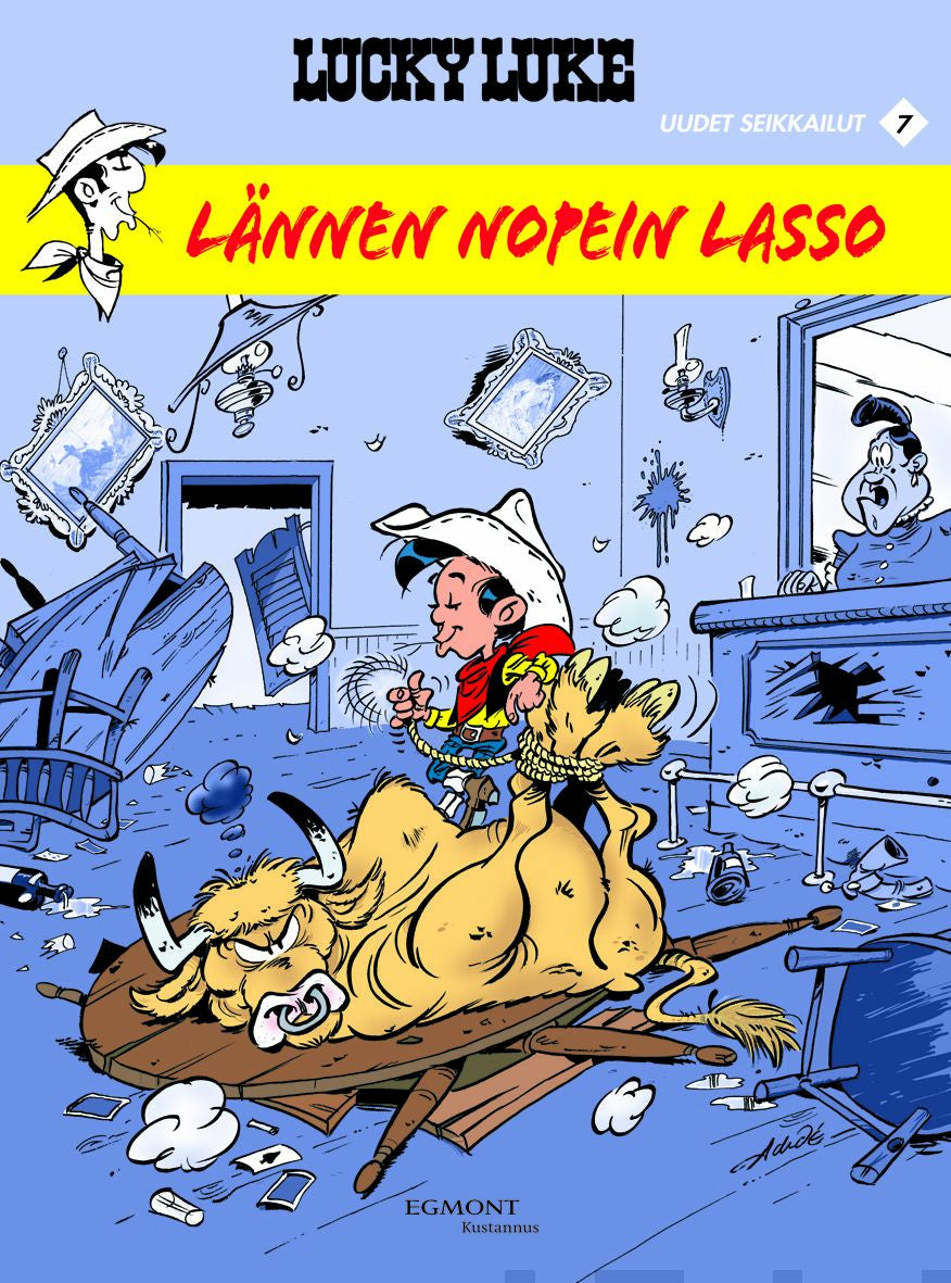 Valokuva kirjasta Achdé Lucky Luke uudet seikkailut 7: Lännen nopein lasso, kuuluu tuoteryhmään Sarjakuvat.